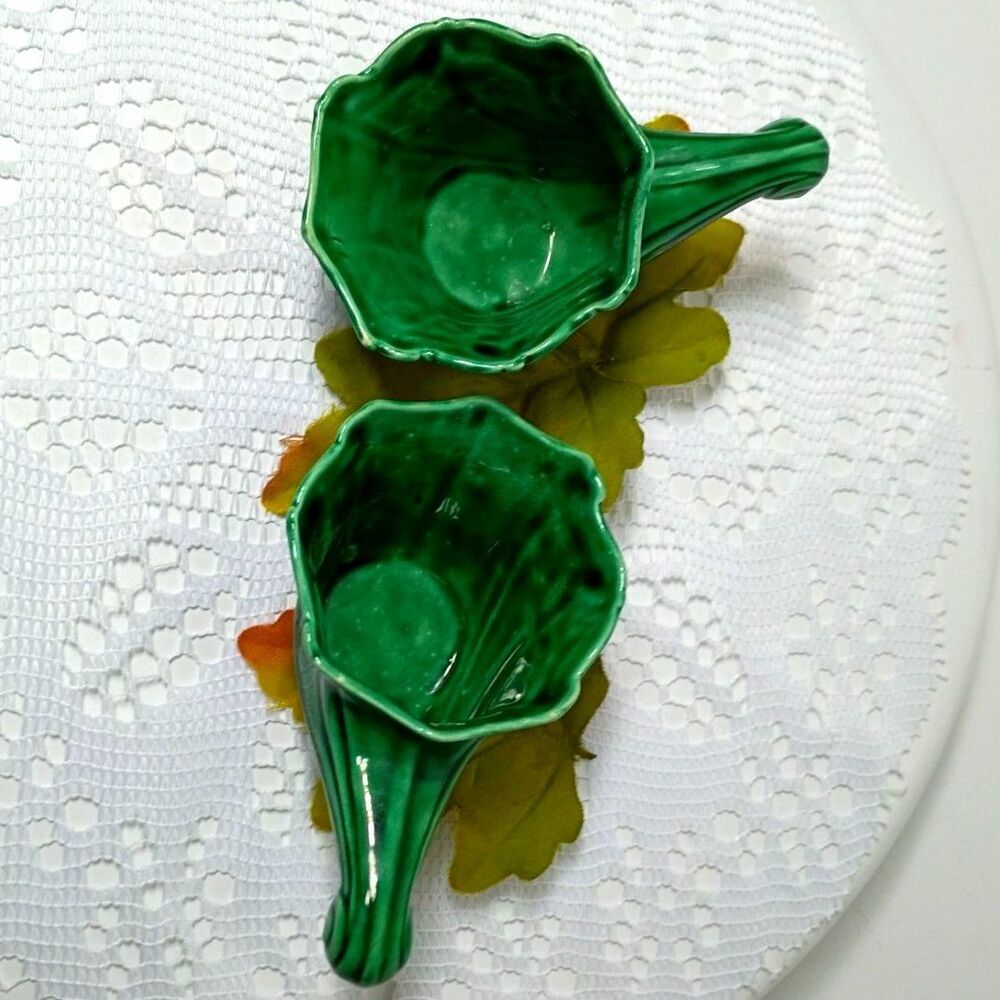 Set of Horn like Shapes reminiscent of Cornucopias or Leaf Patterns Handmade~VTG